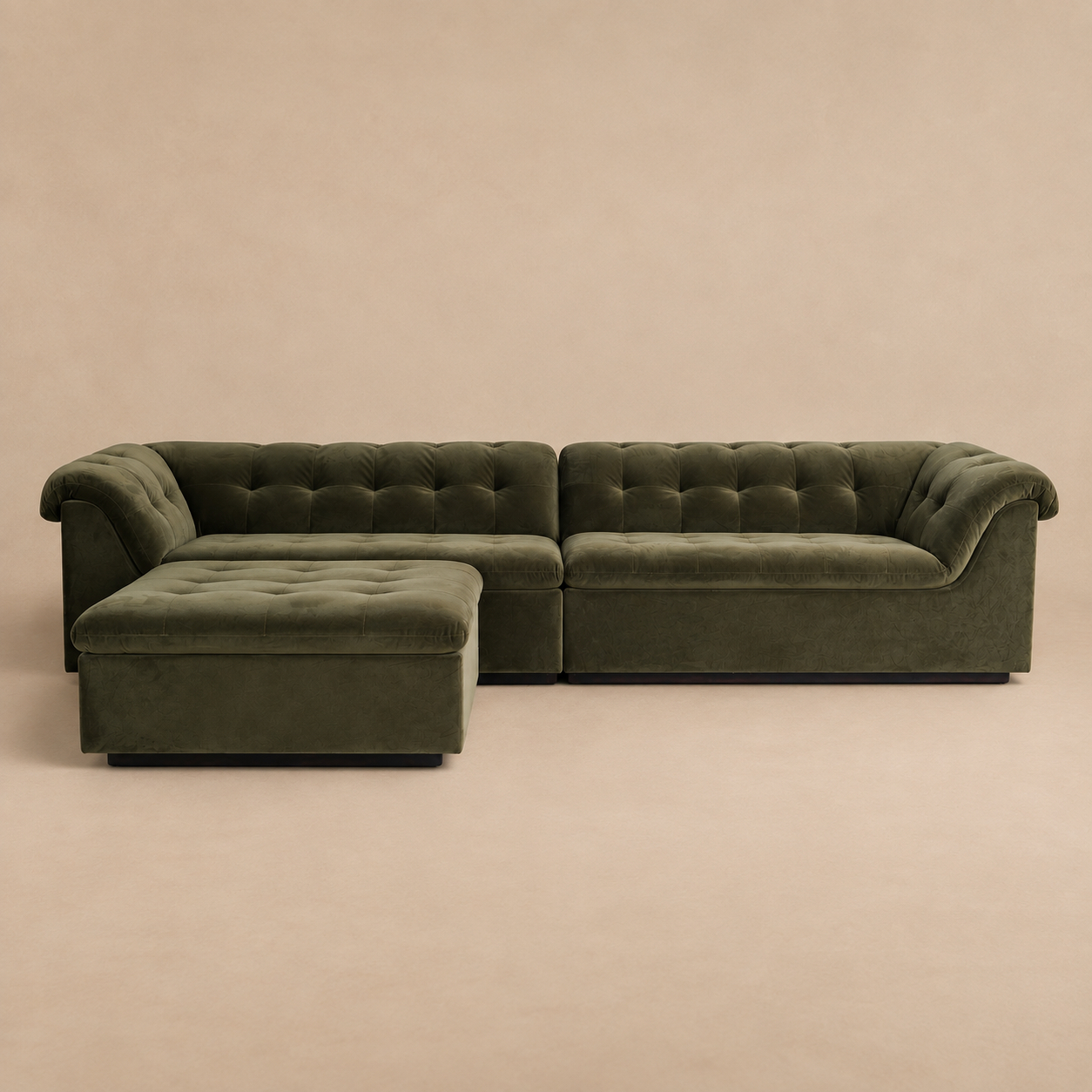Oslo Sectional Sofa - Sicilian Olive Green